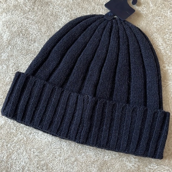 Brand New Polo Ralph Lauren Navy Blue Knit w/ Red Pony 50% Wool Beanie Hat - Picture 7 of 11